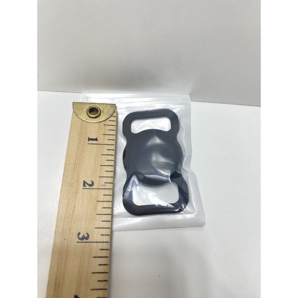 Black Dog Collar Air Tag Holder Case Silicone Brand New - Picture 4 of 6